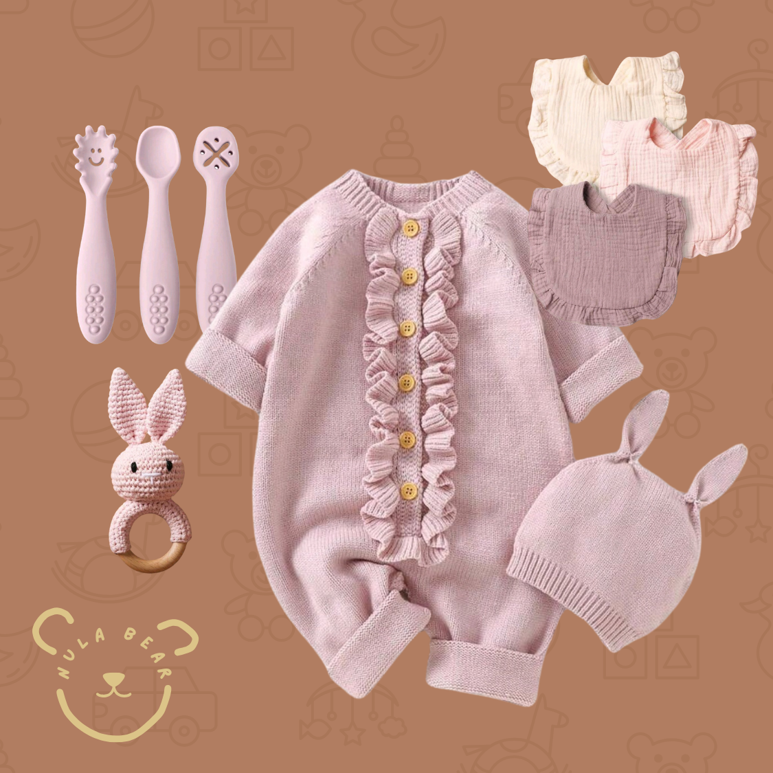 Pink Knit - Gift Set (Girl)