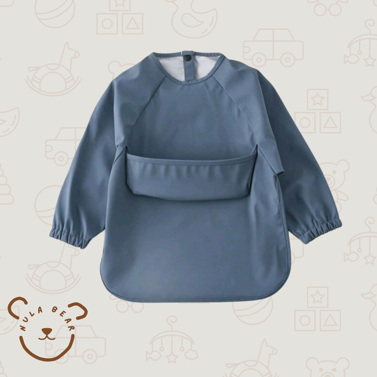 Long Sleeve Messy Play Bib Apron