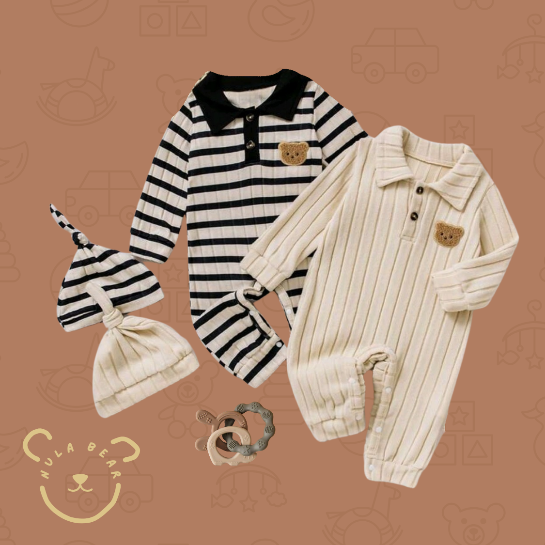 2pc outfit set and teether