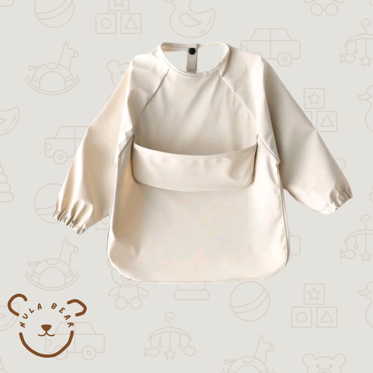 Long Sleeve Messy Play Bib Apron