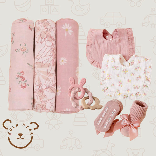 Pink Cotton Gift Set