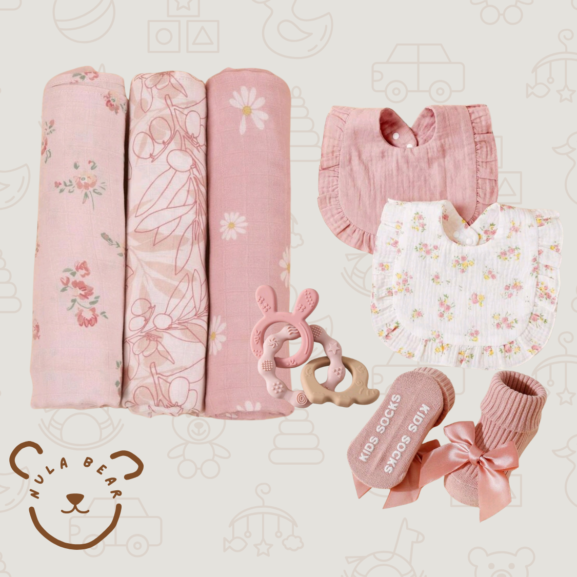 Pink blanket set